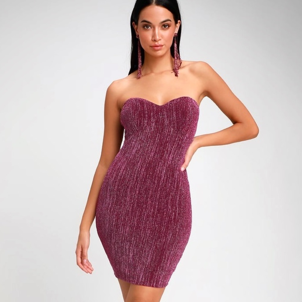 SEXY “Downtown Friday’s” Strapless Bodycon Dress - Picture 8 of 12